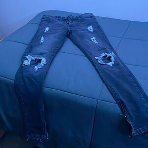 BoohooMAN jeans, size 28 grey jeans
